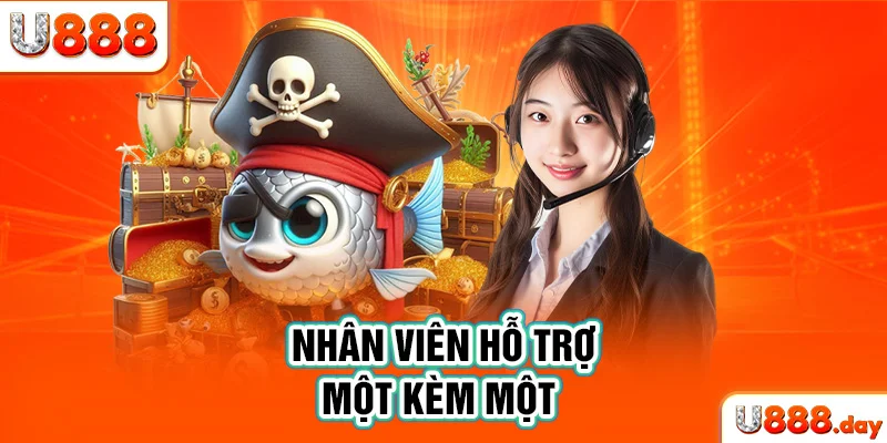 Nhân viên hỗ trợ một kèm một